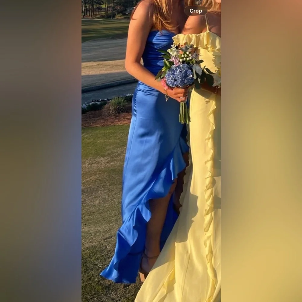 Amanda Uprichard Strapless Royal Blue Dress - Picture 4 of 5